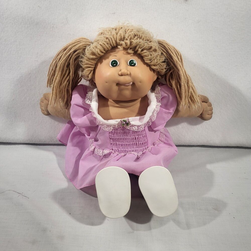 Cabbage Patch Doll Pigtails Tounge Sticking Out Xavier Roberts  Vtg Original